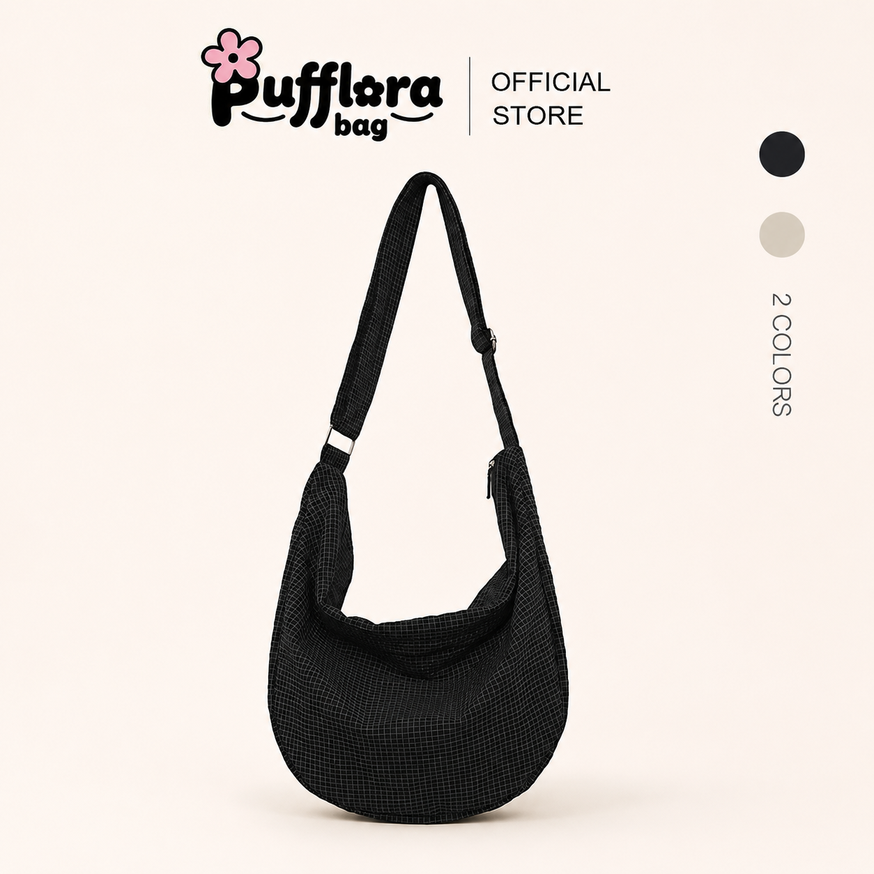 Pufflora กระเป๋าสะพายข้าง รุ่น Active Tote Bag กระเป๋าโท้ท Tote bag สายปรับระดับได้ ใส่ของได้เยอะ