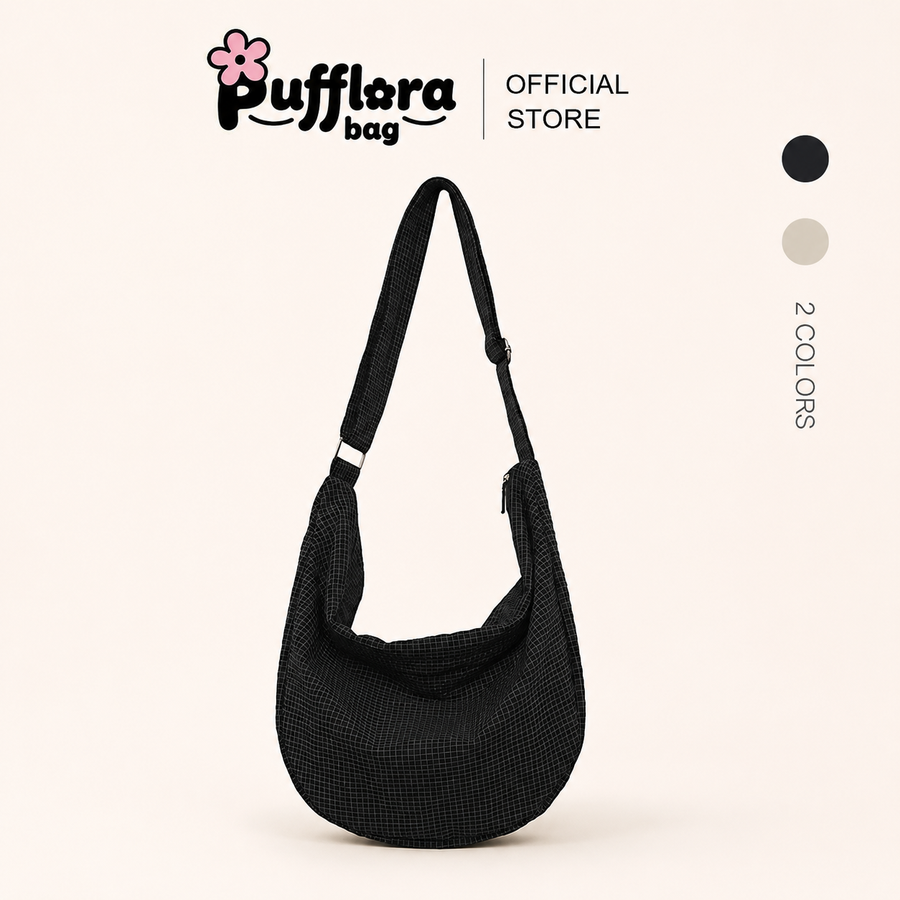 Pufflora กระเป๋าสะพายข้าง รุ่น Active Tote Bag กระเป๋าโท้ท Tote bag สายปรับระดับได้ ใส่ของได้เยอะ