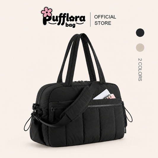 Pufflora กระเป๋าเดินทาง กระเป๋ายิม รุ่น Fit & Fly Bag ใบใหญ่ จุของได้เยอะ ช่องแบ่งหลายช่อง เหมาะสำหรับเล่นกีฬาและเดินทาง