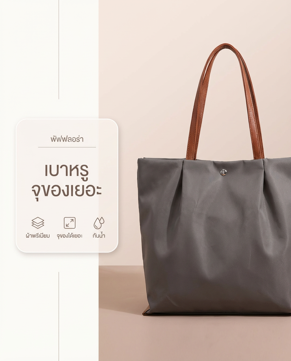 Pufflora กระเป๋าสะพายข้าง รุ่น Cozy Tote