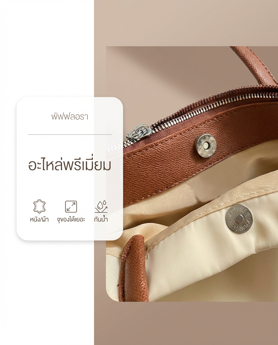 Pufflora กระเป๋าสะพายข้าง รุ่น Cozy Tote