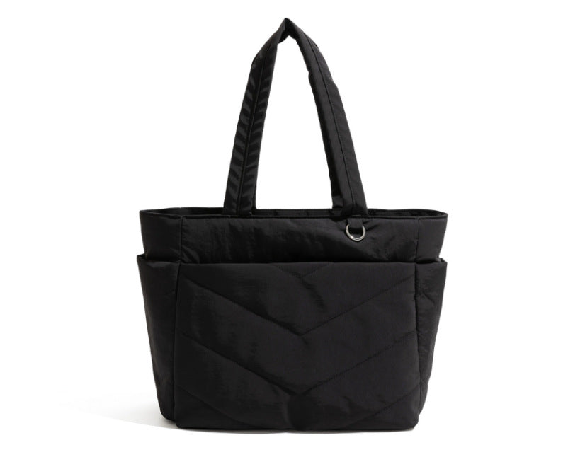 Pufflora กระเป๋าผู้หญิง กระเป๋าใส่โน้ตบุ๊ค กระเป๋าสะพายข้าง รุ่น Comfort Tote กระเป๋าโท้ท ใบใหญ่ ใส่Laptop/iPadได้ น้ำหนักเบา ช่องเก็บของหลายช่อง ความจุเยอะ วัสดุกันน้ำ