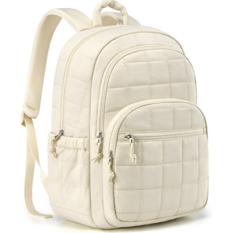 Pufflora กระเป๋าเป้สะพายหลัง รุ่น Cloudy Backpack นุ่ม ไม่เจ็บไหล่ ช่องแยกประเภท ใส่ของได้เยอะ ใส่โน๊ตบุ๊ค 15.6 นิ้วได้