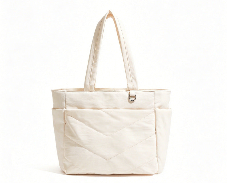 Pufflora กระเป๋าผู้หญิง กระเป๋าใส่โน้ตบุ๊ค กระเป๋าสะพายข้าง รุ่น Comfort Tote กระเป๋าโท้ท ใบใหญ่ ใส่Laptop/iPadได้ น้ำหนักเบา ช่องเก็บของหลายช่อง ความจุเยอะ วัสดุกันน้ำ